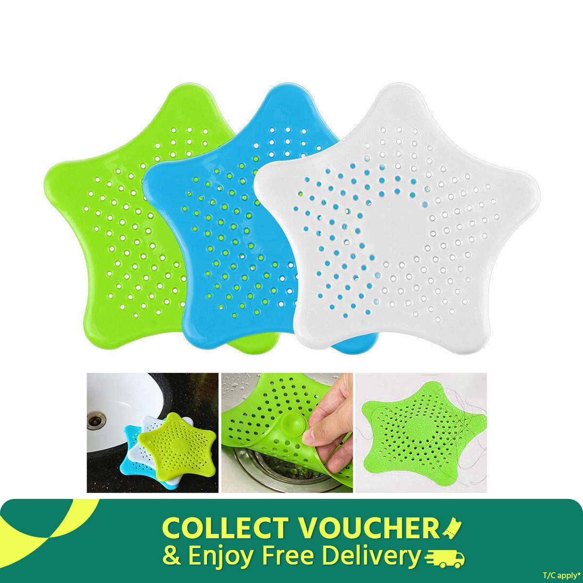 Silica gel floor drain filter net kitchen sink lid bathroom clogging filter floor drain cover sheet 15.2cm-1 pcs