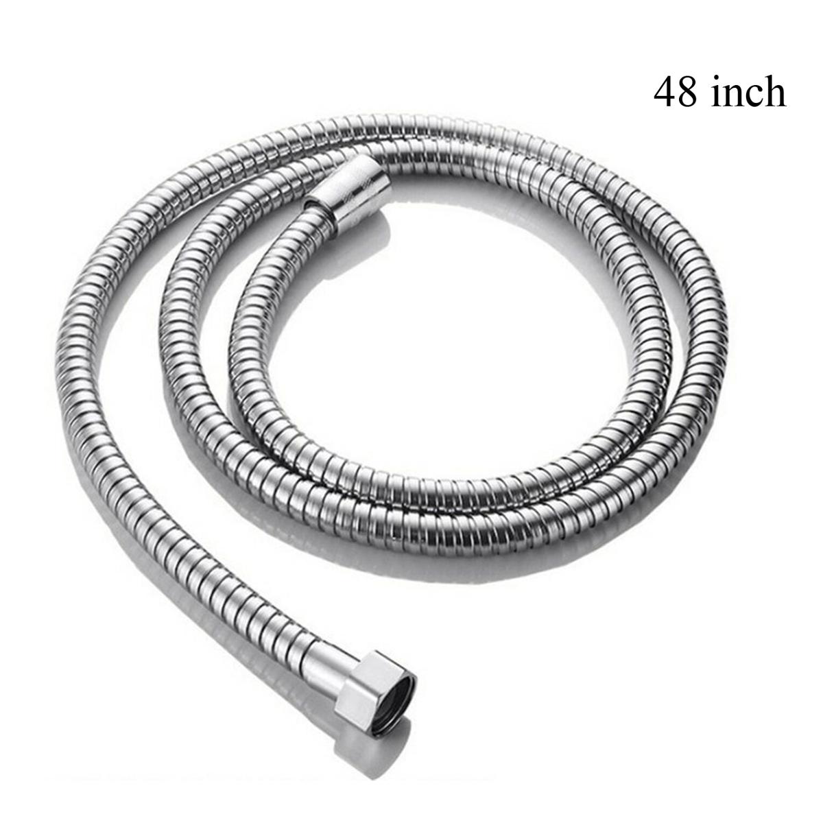 48 inch / 4 Feet Chrome Polished Stainless Steel Hand Shower Flexible Hose Pipe
