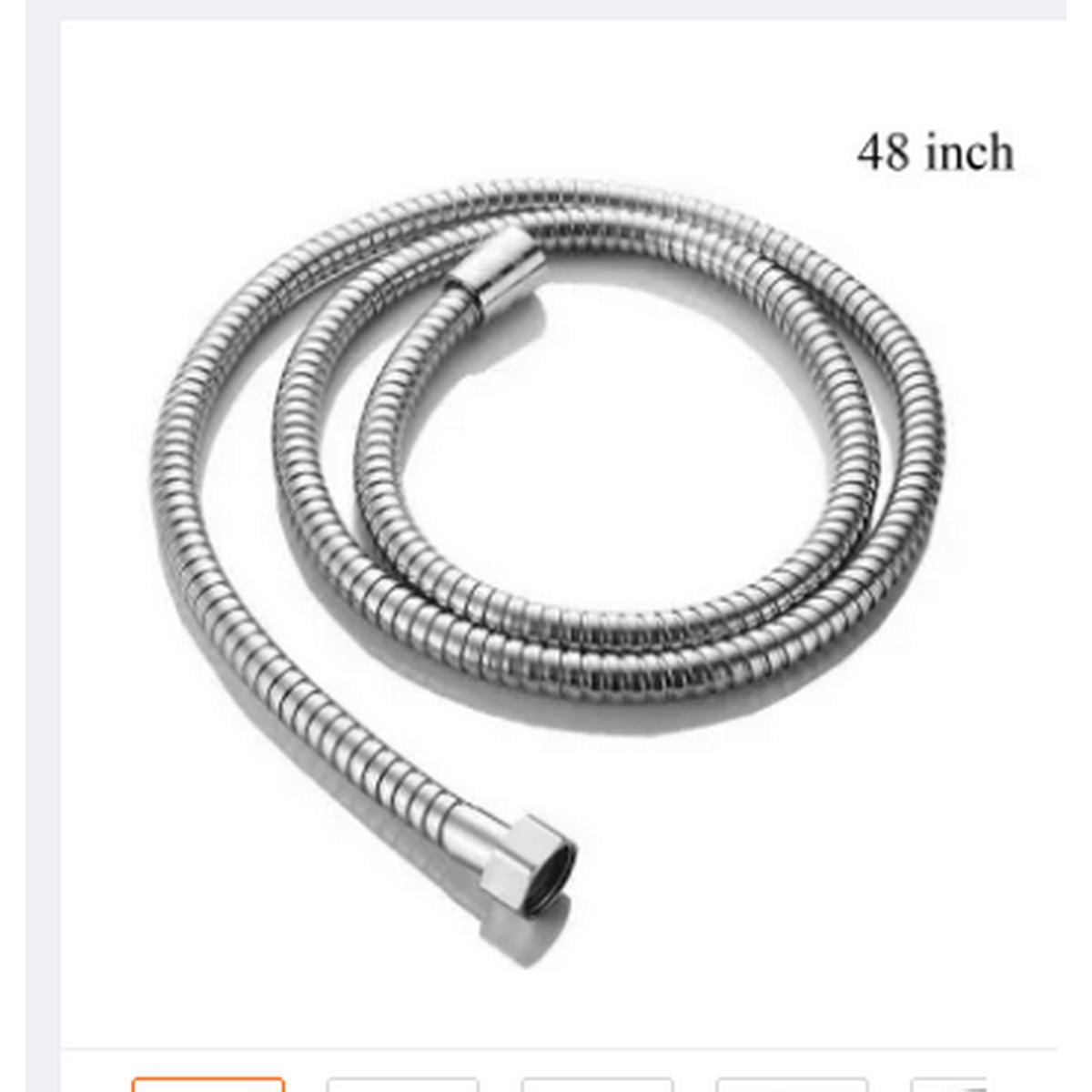 48 inch / 4 Feet Chrome Polished Stainless Steel Hand Shower Flexible Hose Pipe