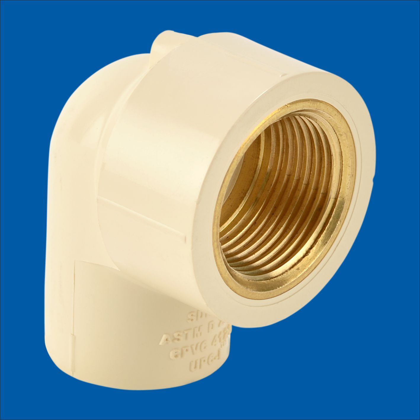 Astral CPVC pro 3/4 x 1/2 inch 90 Deg Brass FPT Elbow
