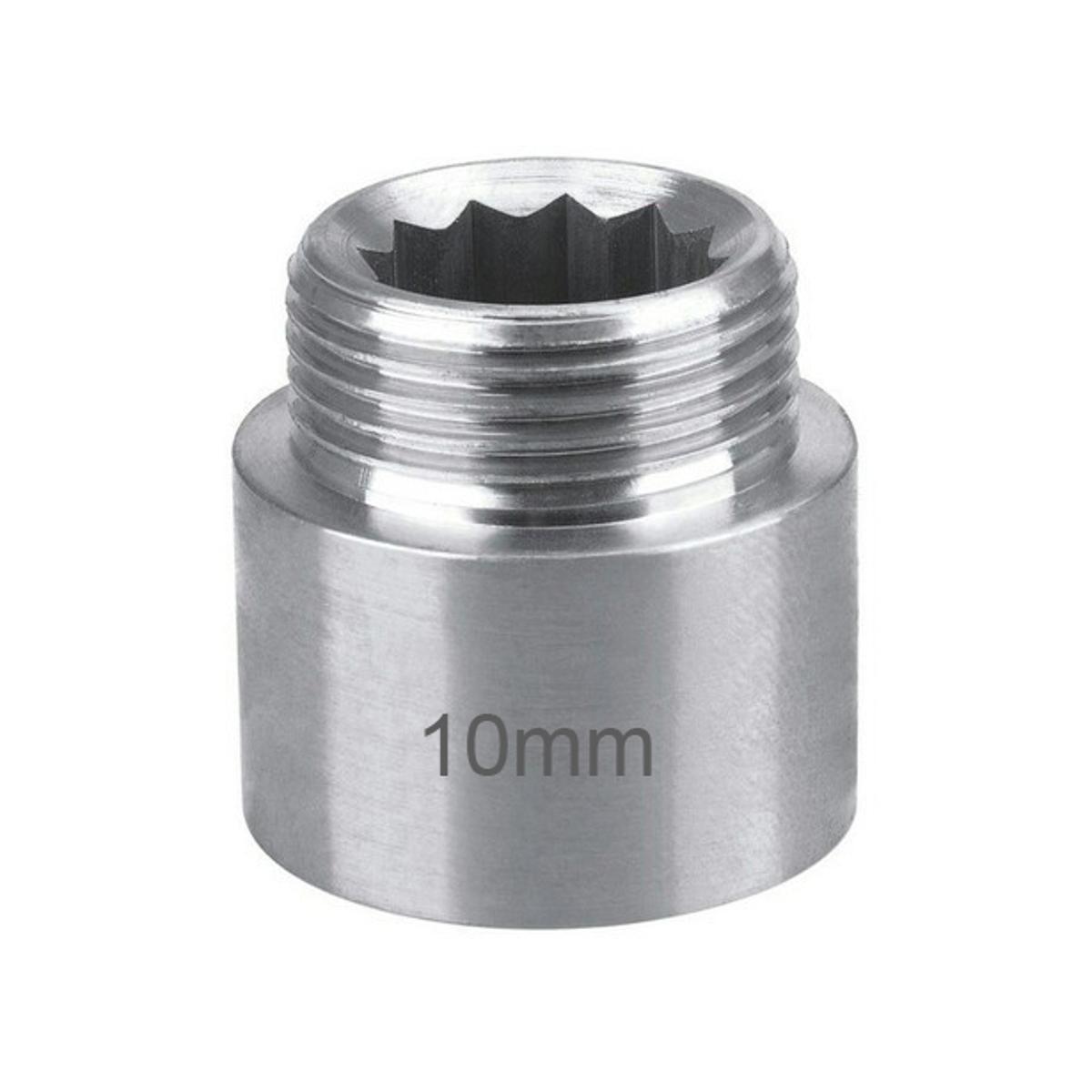 10mm Stainless Steel 1/2" CP Extension Nipples Socket - 1pcs