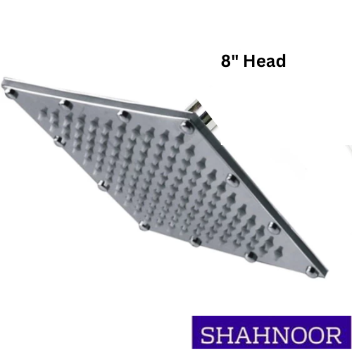 8" Screw Head  Rain Shower Head Silver Color