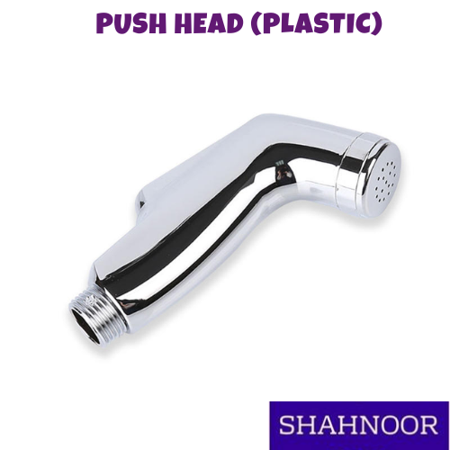 Push Shower Head Sattaf Model Silver Colour S - bathroom accessories - toilets - kitchen - Hospital Accessories
