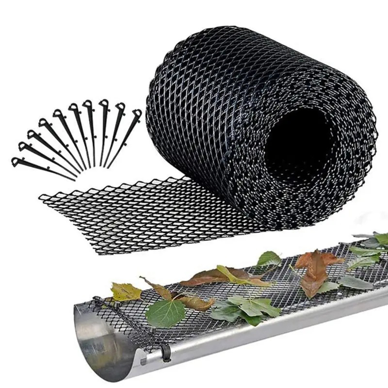 Anti-Falling Net Mesh Strainer Filter Garden Bird Fence Gutter Guard From Leaves, Twigs, Branches Plastic