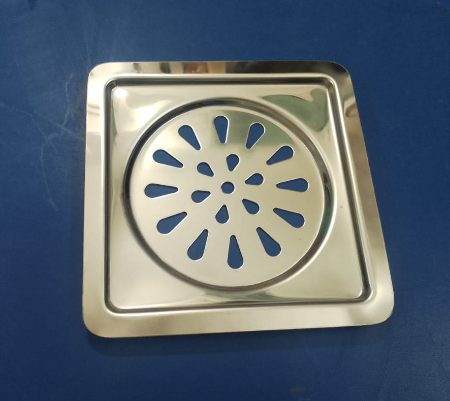 Floor Drain, Electroplating Copper Stainless Steel Fast Drainage, Shower Floor Drain, Hair Strainer Floor Drain for Home Bathroom Kitchen Garage Garden Balcony Washing Machine