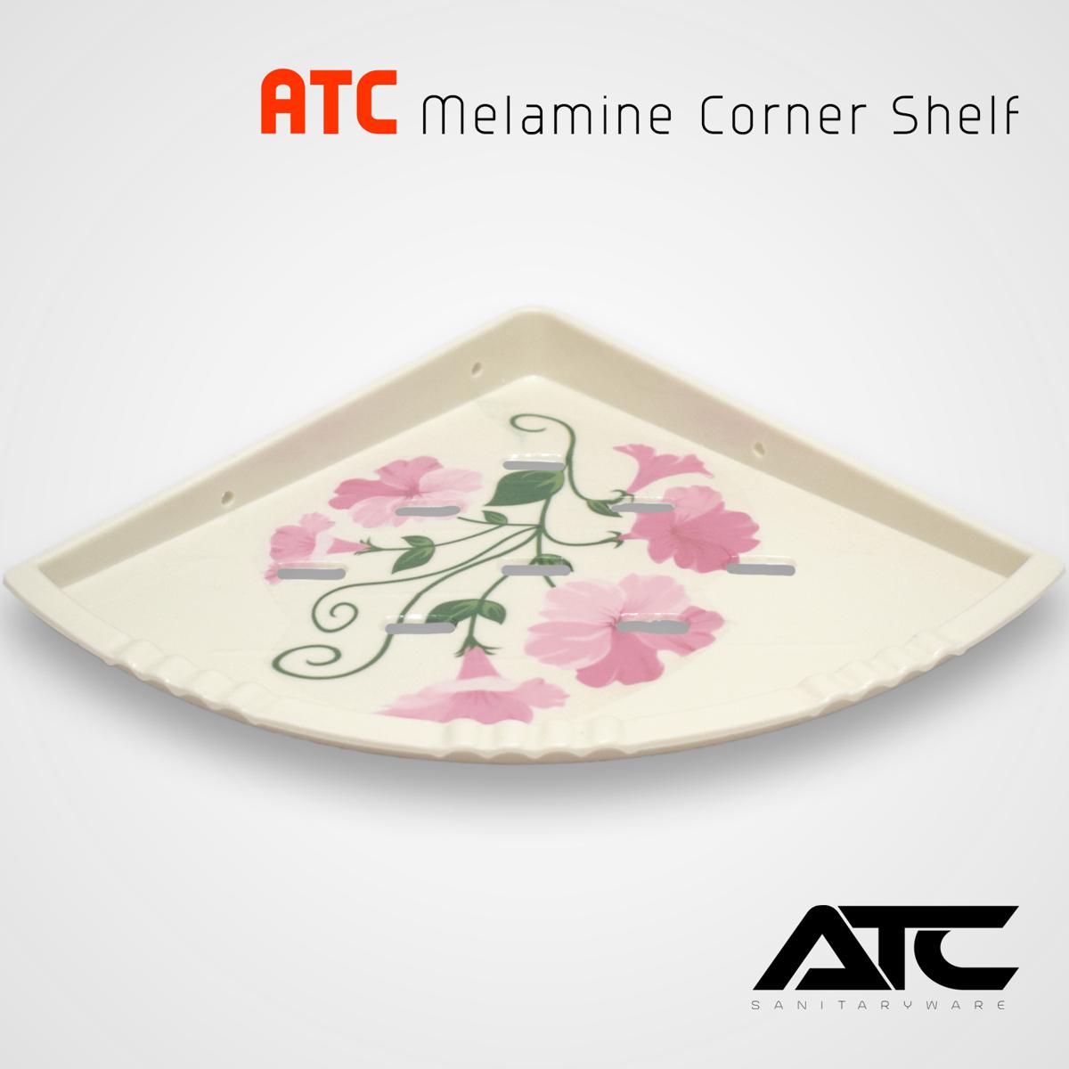 Melamine Bathroom Wall Shelves Triangle / Antung Shower Shelf Non-deforming Traceless Tray Bathroom Organizer